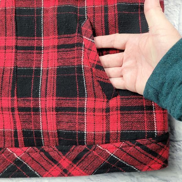 Torrid Red Plaid Trucker Jacket Sherpa Collar size 2X or 3X? - Picture 10 of 13
